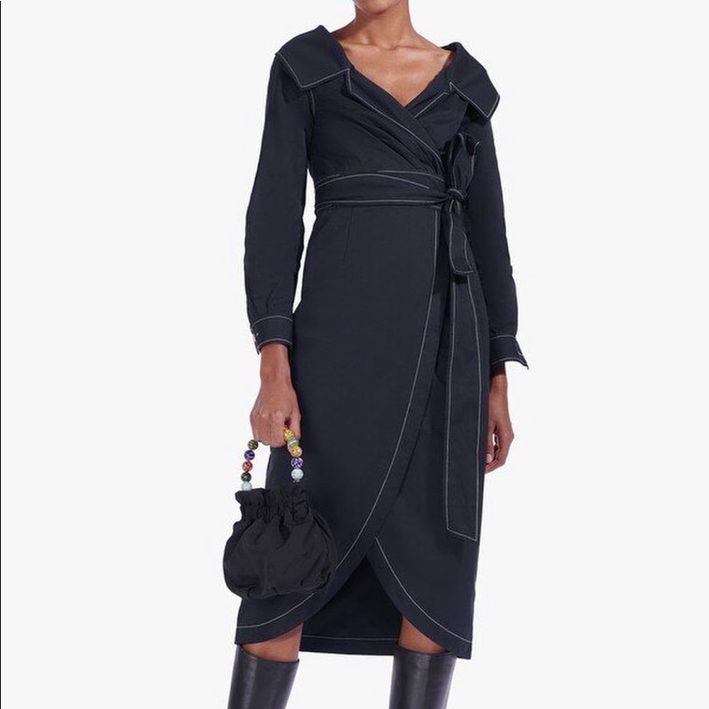 Staud wrap dress